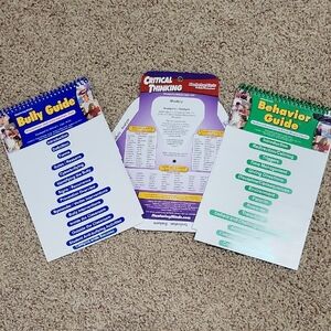 Mentoring Minds Charts Set Of 3. Bully Guide, Critical Thinking, Behavior Guide